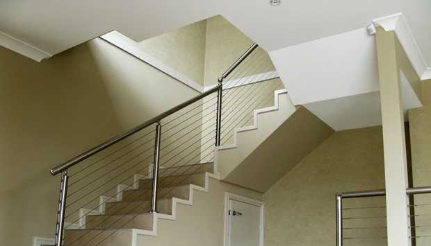 Cầu thang dây cáp xóa đi kết cấu bê tông cứng nhắc